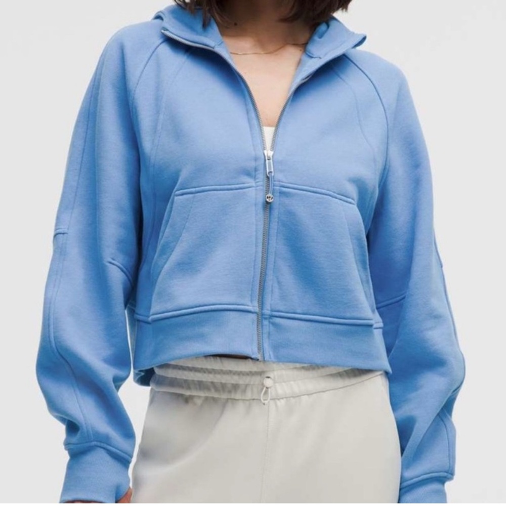 lululemon athletica Oversized scuba Full Zip Hoodie Size: M/L. Color: Pool